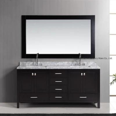 New Design Solid Wood 72&quot; Double Bathroom Vanity Cabinet