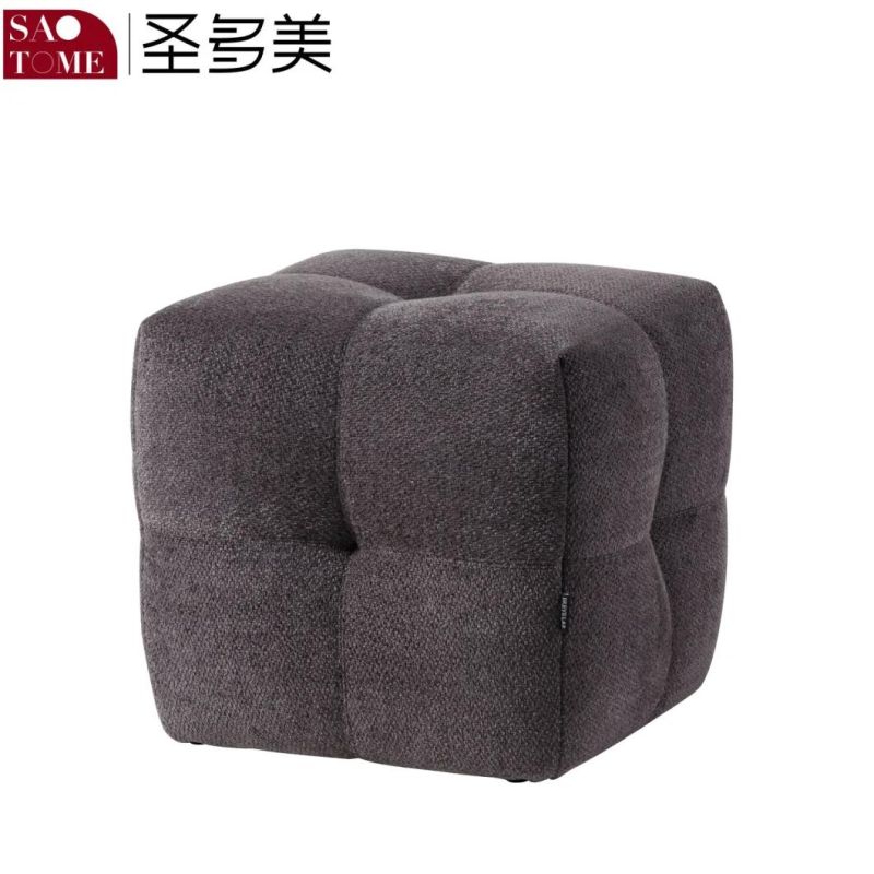 Modern Fashion Living Room Furniture Leather Square Pedal