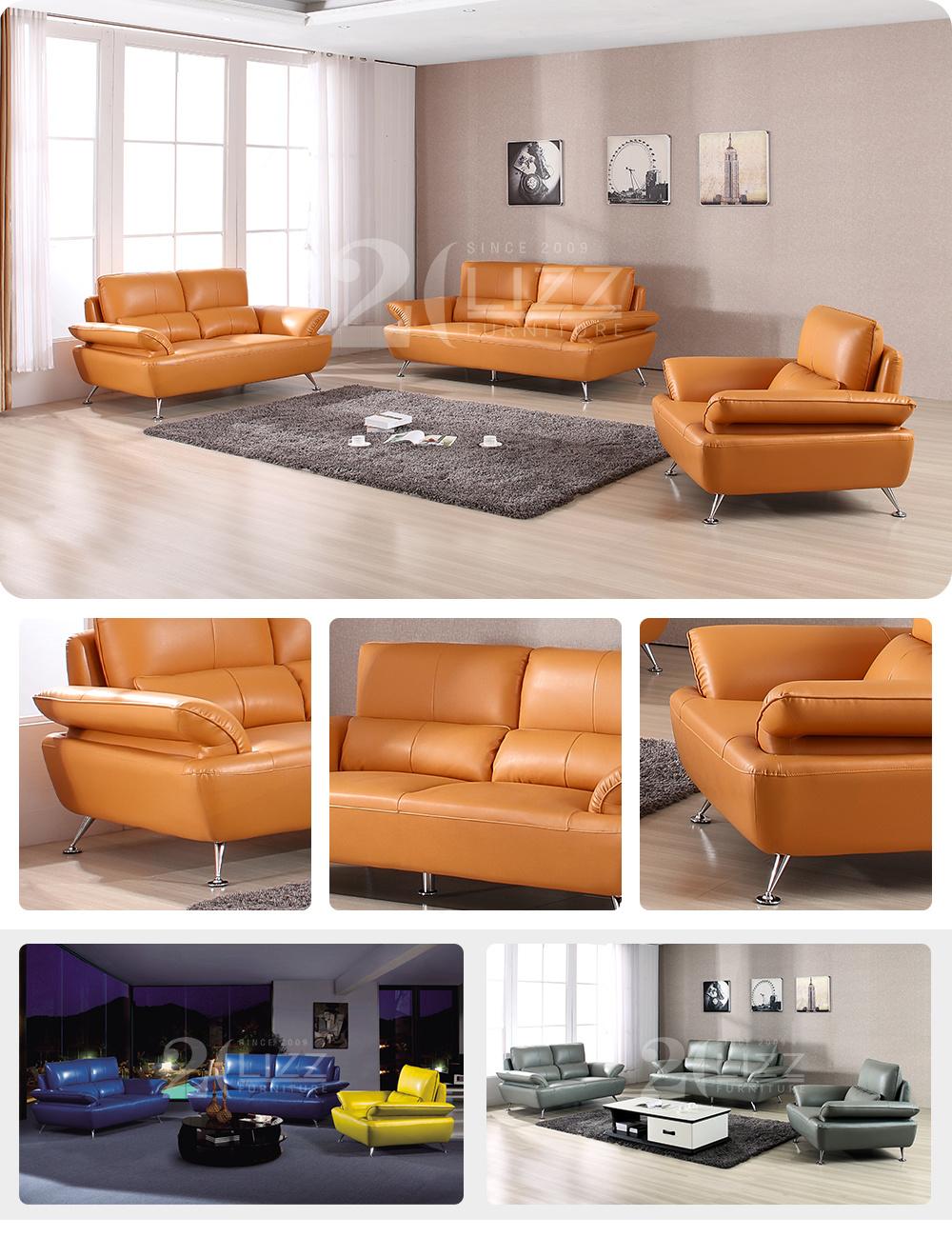 Fresh Color Modern Living Room and Meeting Room Furniture Sofa Set