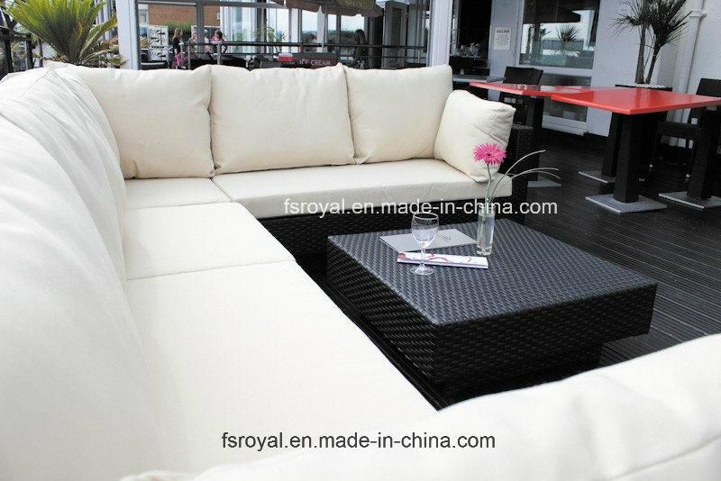 Modern Hot Sale Courtyard Hotel Swimming Pool Style Outdoor Leisure Rope Terrace Rattan Corner Sofa Furniture