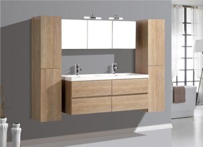 Modern Hotel Hanging Waterproof Mirror &amp; Wash Basin, Light Luxury Bathroom Vanity