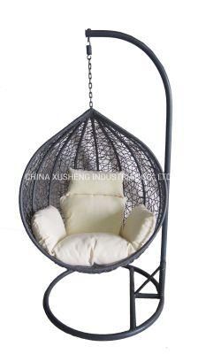 Modern Garden Rattan Wicker Cane Pation Egg Swing Hanging Diningchair