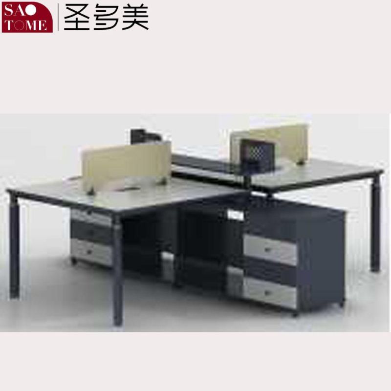 Modern Office Furniture Desk Four-Person Workbench