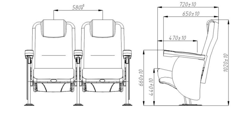 Luxury Home Theater Economic Reclining Cinema Movie Auditorium Theater Chair