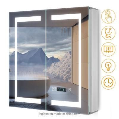 Home Furniture LED Mirror Cabinet Bathroom Vanity Cabinet Wall Medicine Cabinet Aluminum Alloy/MDF Bathroom Cabinet