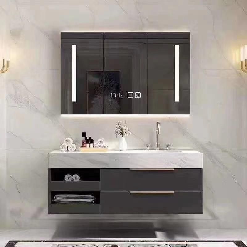 Modern Melamine Vanity with Bathroom Mirror