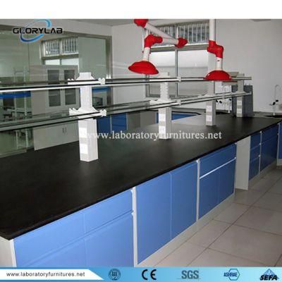 Newest All Steel Work Top Laboratory Furniture Bench Modern Lab Desk Jh-SL092