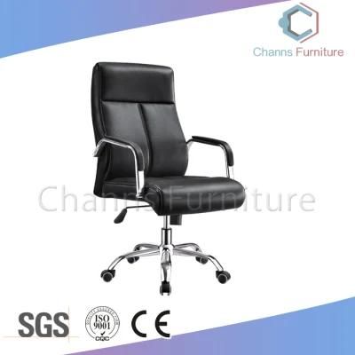 Comfortable Middle Back Leather Manager Chair Office Furniture (CAS-EC1710204)