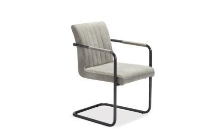 Home Furniture Luxury Upholstered PU Dining Chair with Metal Legs