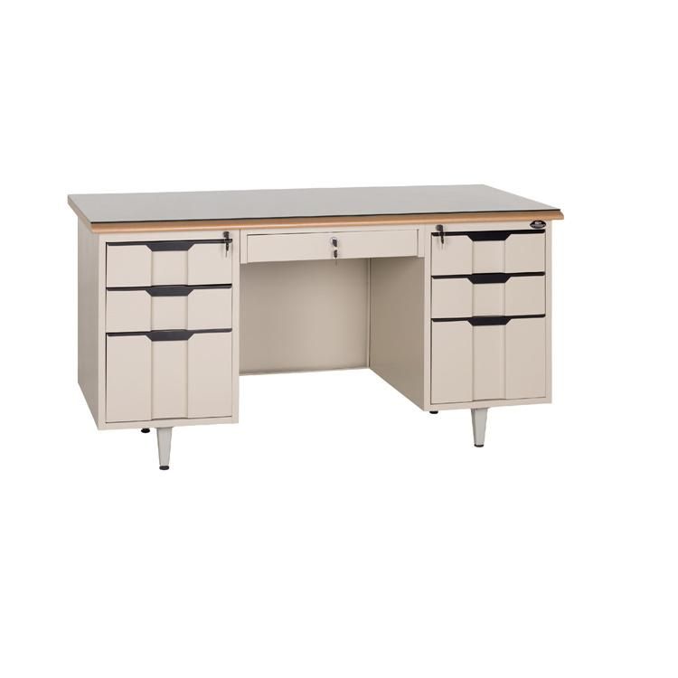 Metal Modern Table Design Wooden Top Computer Desk Office Furniture