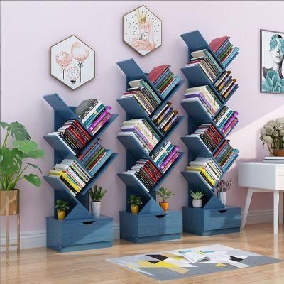 Modern Children&prime;s Bookshelf Rack Tree Shaped Simple Small Living Room Bookcase Storage Rack