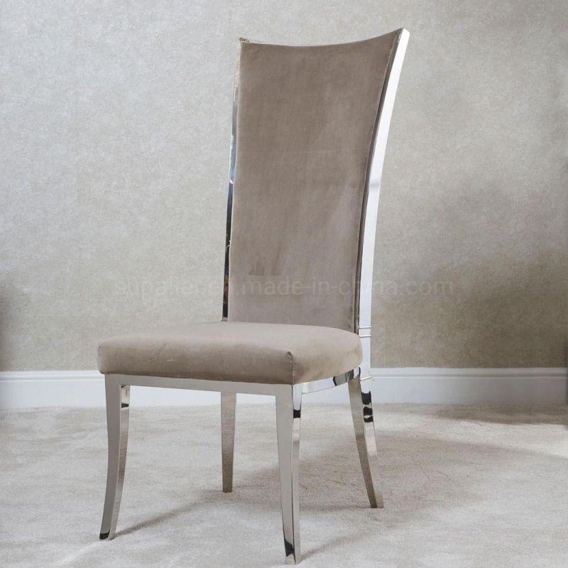 2020 New Arrival Scandinavian Kitchen Brown Velvet Dining Room Chair