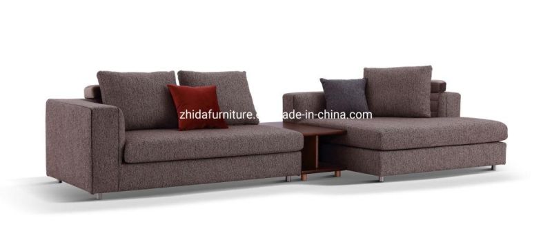 Living Room Furniture Hotel Villa Apartment Home Modern Modular Sectional L Shape Fabric Sofa