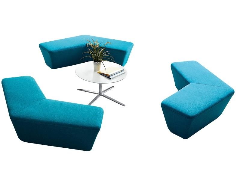 Hot Selling Abnormity Modular Fabric Cube Sofa for Public Waiting Area