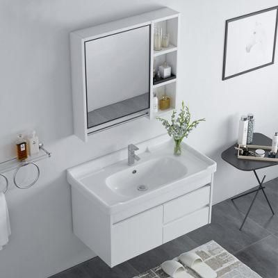 White Color Wall-Hung Type Chinese Used Cabinets Modern Bathroom Vanity