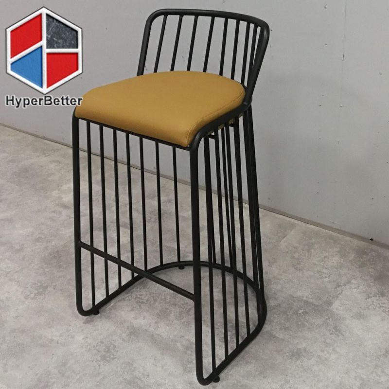 Plastic Rattan Aluminum Bar Stool 94cm Customized