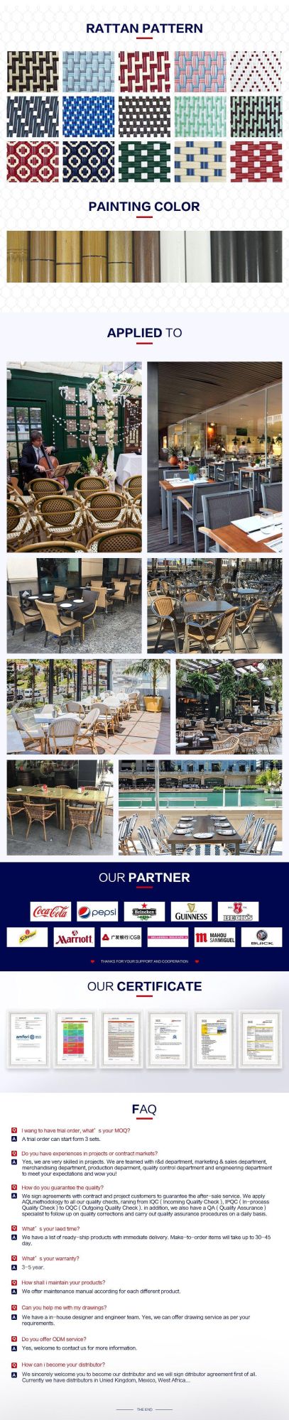 China Wholesale Modern Industrial Style Aluminum Dining Garden Outdoor Furniture