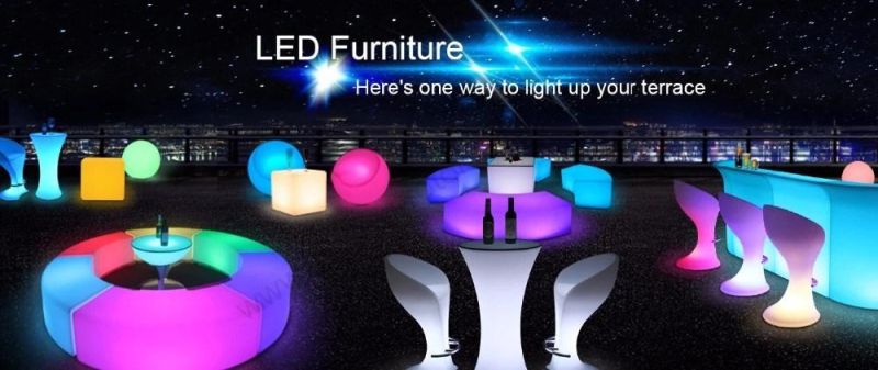 Customized Rotomolding Plastic/PE LED Sofa Furniture for KTV, Bar