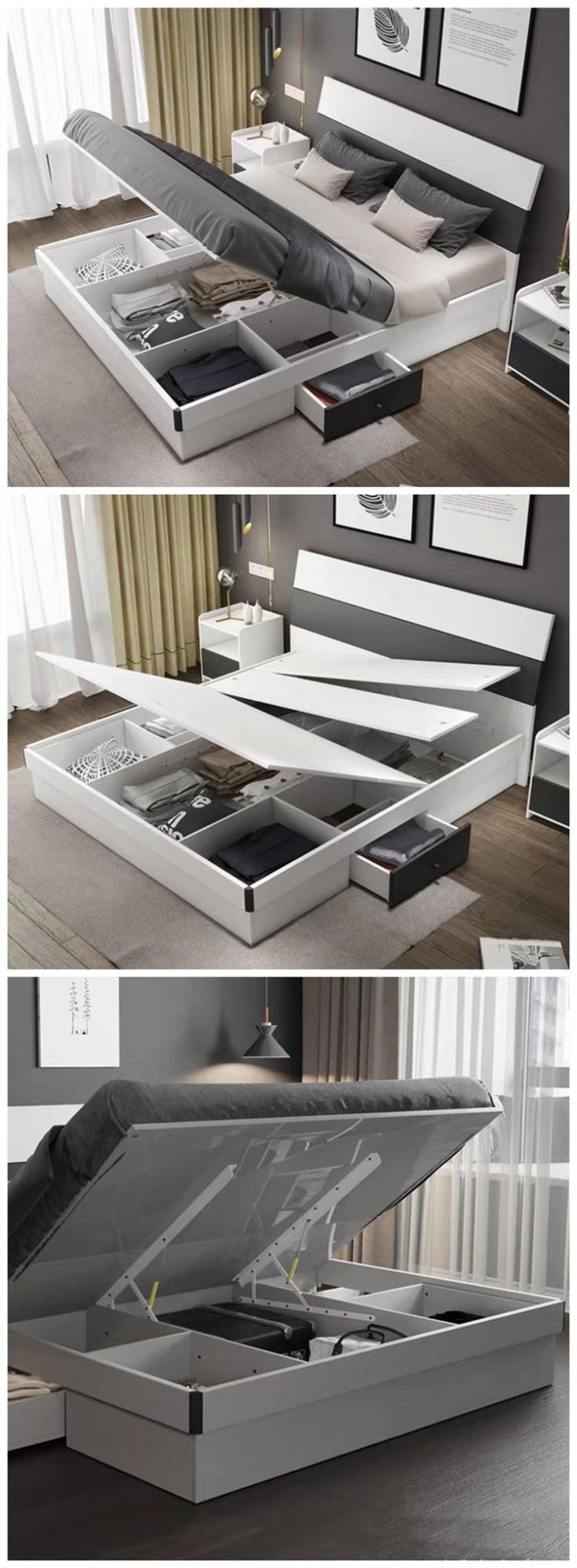 Nordic Design Chinese Furniture Modern Bedroom Furniture Hotel Double Beds