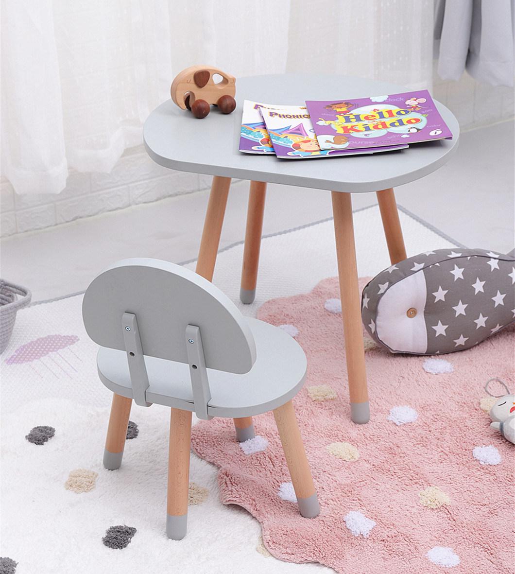 Wooden Simple Modern Kids Writing Table and Chair Set