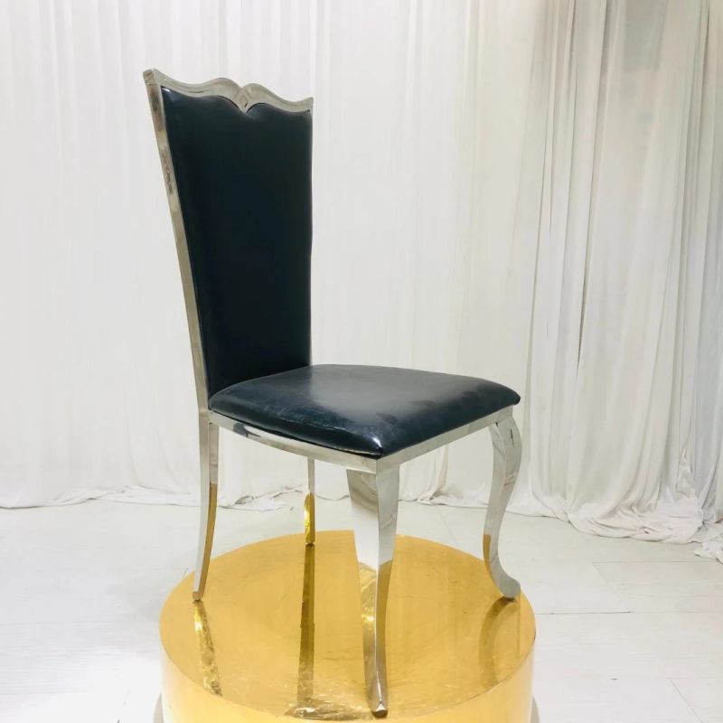 High-End Living Room Chair Stainless Steel Chair for Wedding Home Furniture