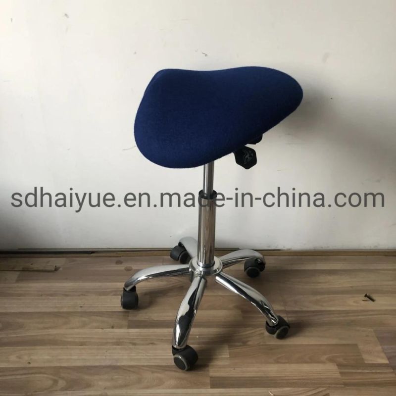 Ergonomic Tilt Saddle Stool Adjustable Height Office Chair