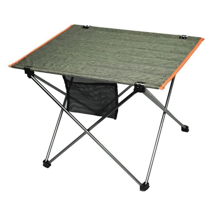 Portable Lightweight Aluminum Folding Table with Pocket