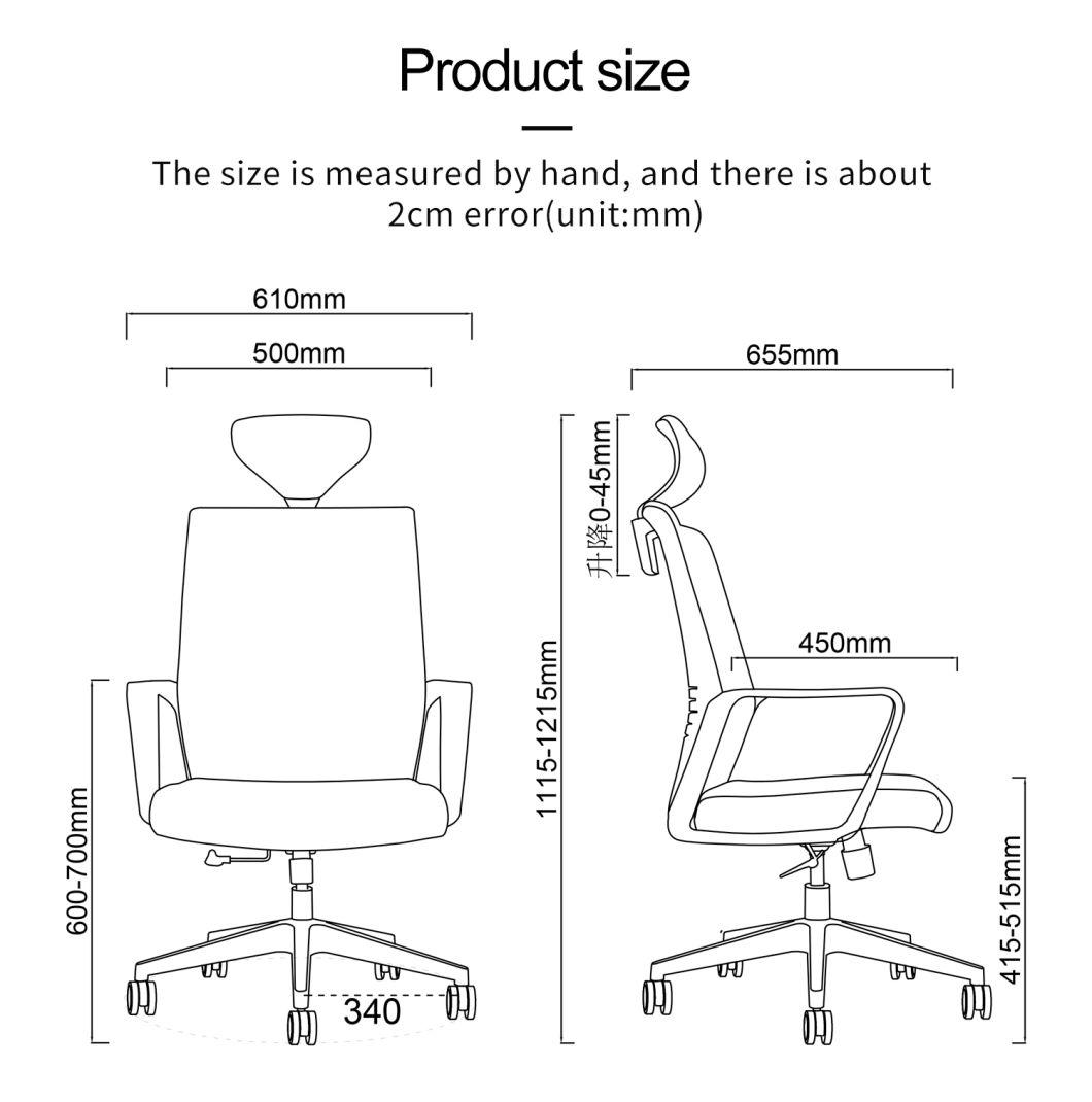 Executive Modern High Back Factory Study Computer Gaming Office Mesh Furniture with Wheel