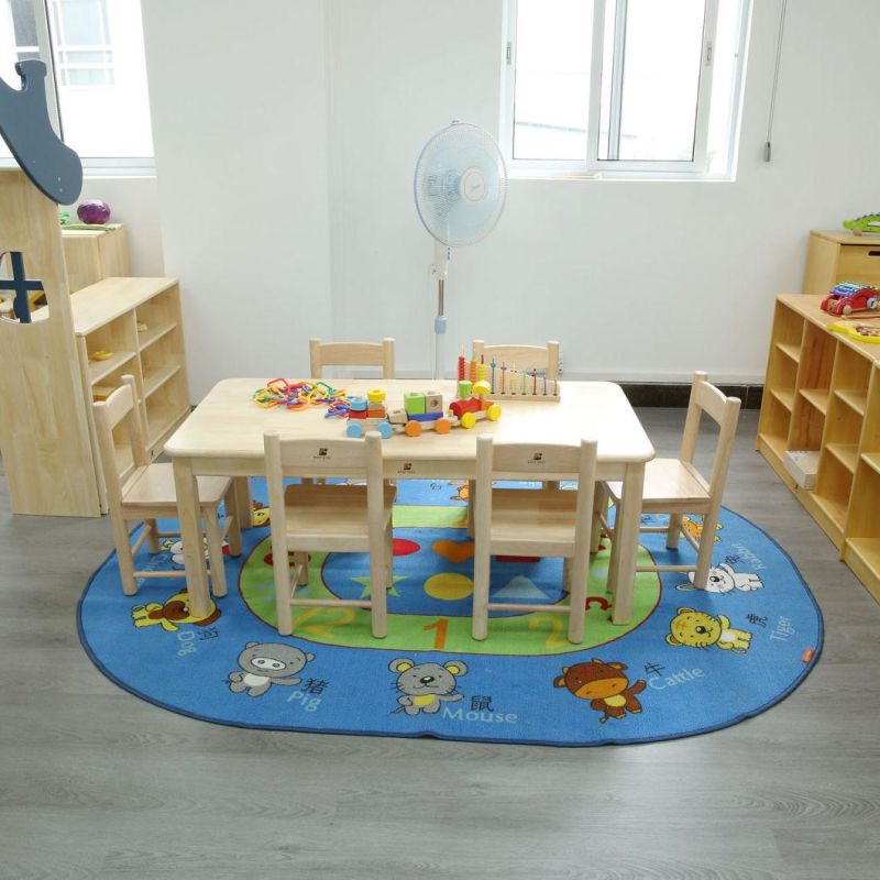 School Furniture Study Classroom Table, Preschool Table, Kindergarten Wooden Table, Children Rectangle Table