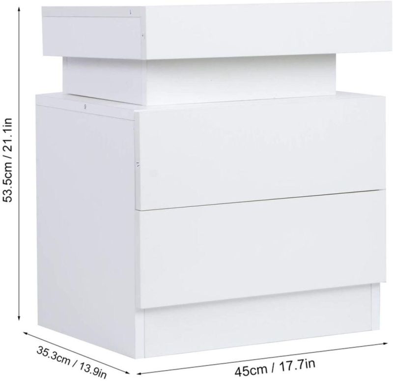 Modern Bedside Table Nightstand Side Table for Living Room