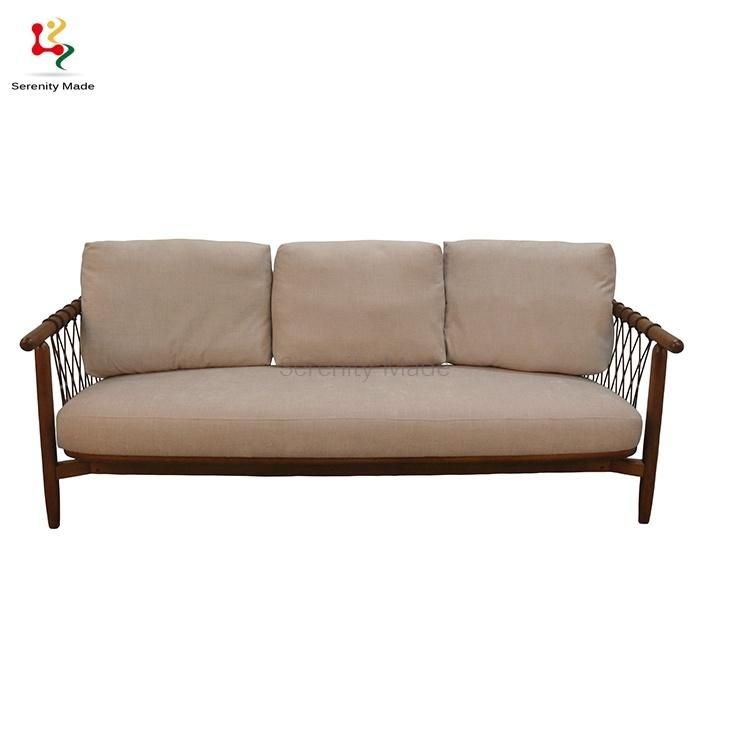 Hospitality Furniture Modern Solid Ash Wood Frame with Cushions