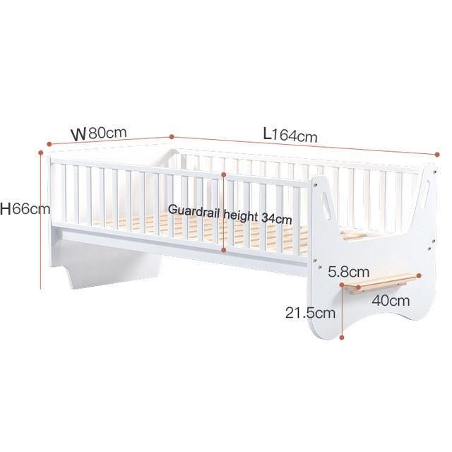 Modern Home Furniture Design High Guard Wooden Kids Bed