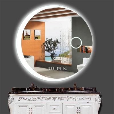 Illuminated LED Mirror with Bluetooth Speaker Light Bathroom