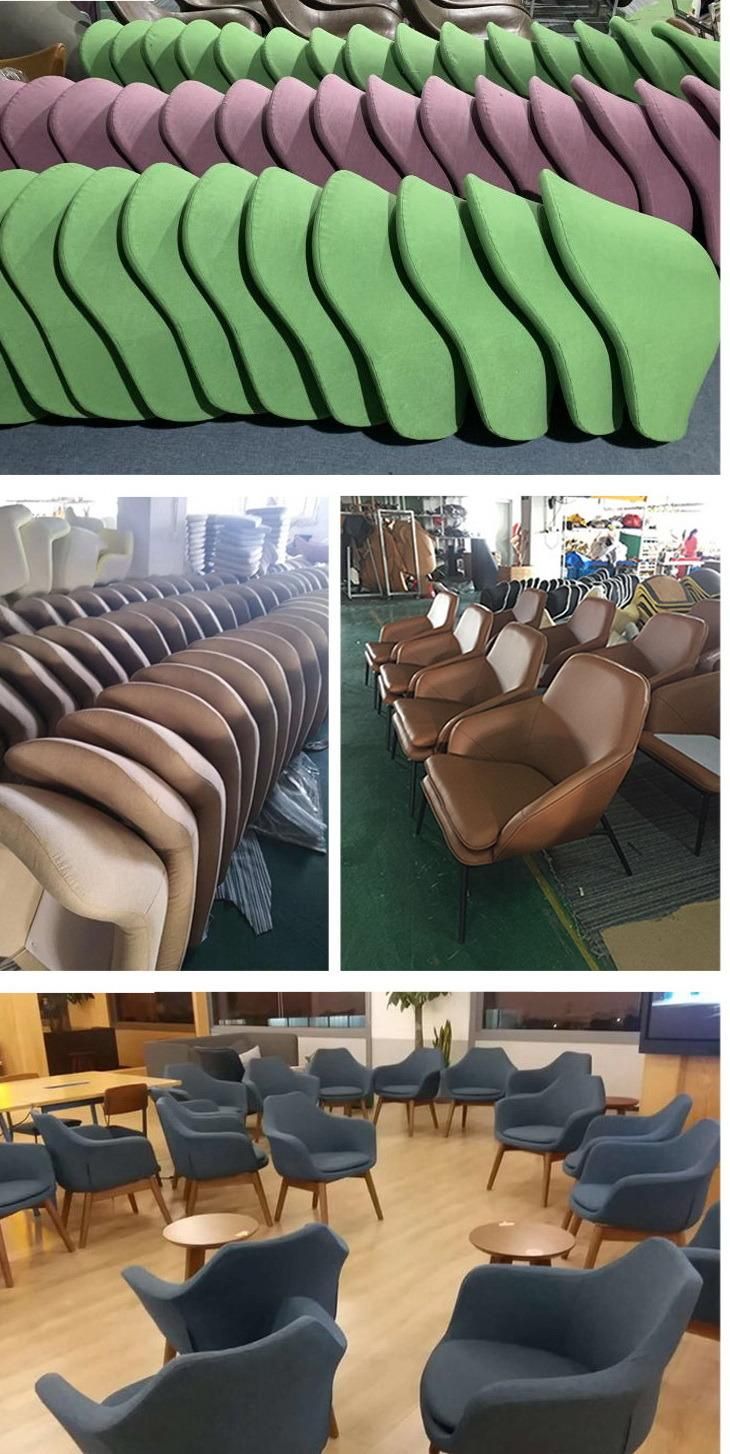 China Foshan Chair Factory Fiberglass Preston Scoop Leisure Waiting Chair