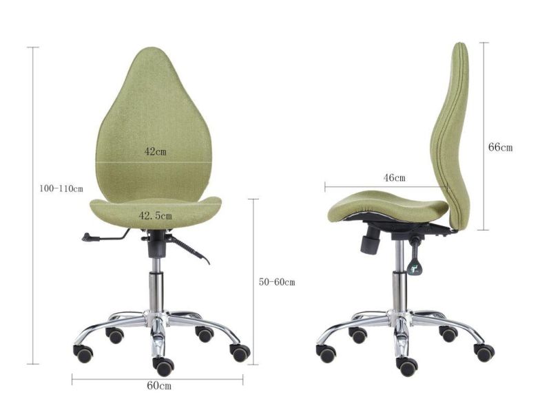 Adjustable Height Ergonomic Office Chair Saddle Stool