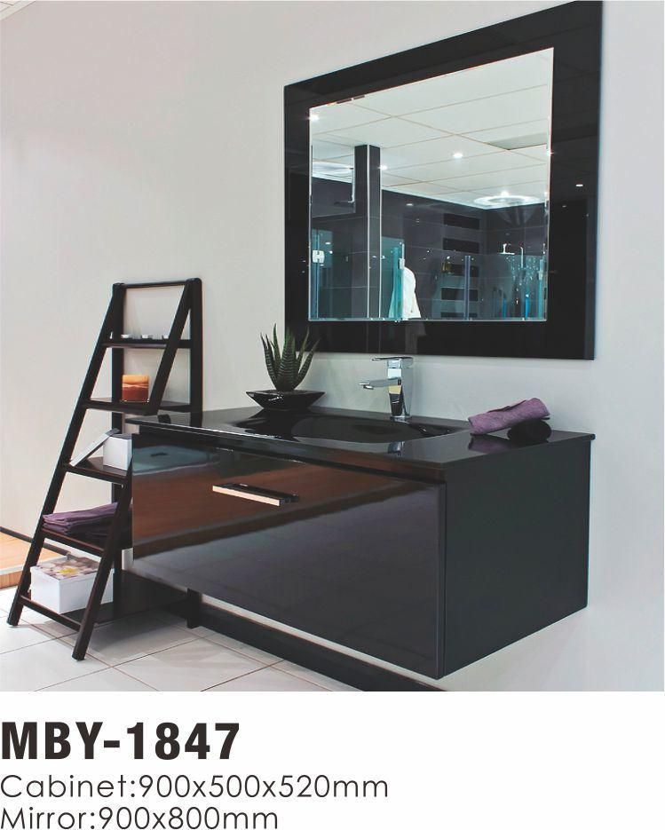 Modern MDF Bathroom Vanity Cabinet Double Sink Sanitary Ware