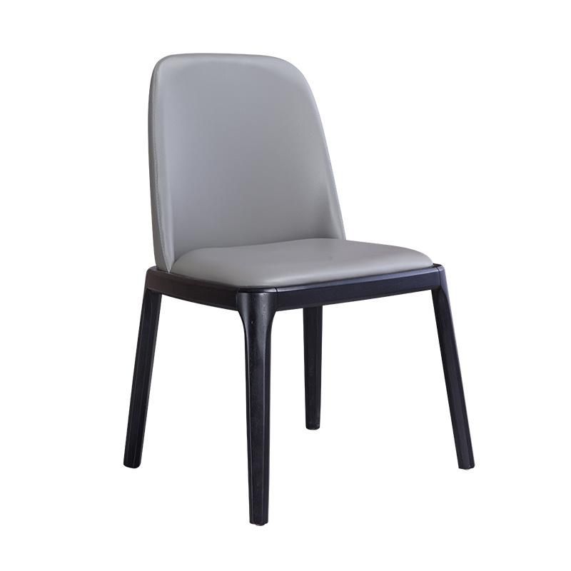 China Wholesale Modern Restaurant Metal Frame Hotel Leisure Leather Dining Chairs