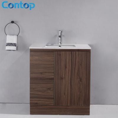 Modern Custom Bathroom Wooden Furniture High Quality Ceramics Bathroom Vanity