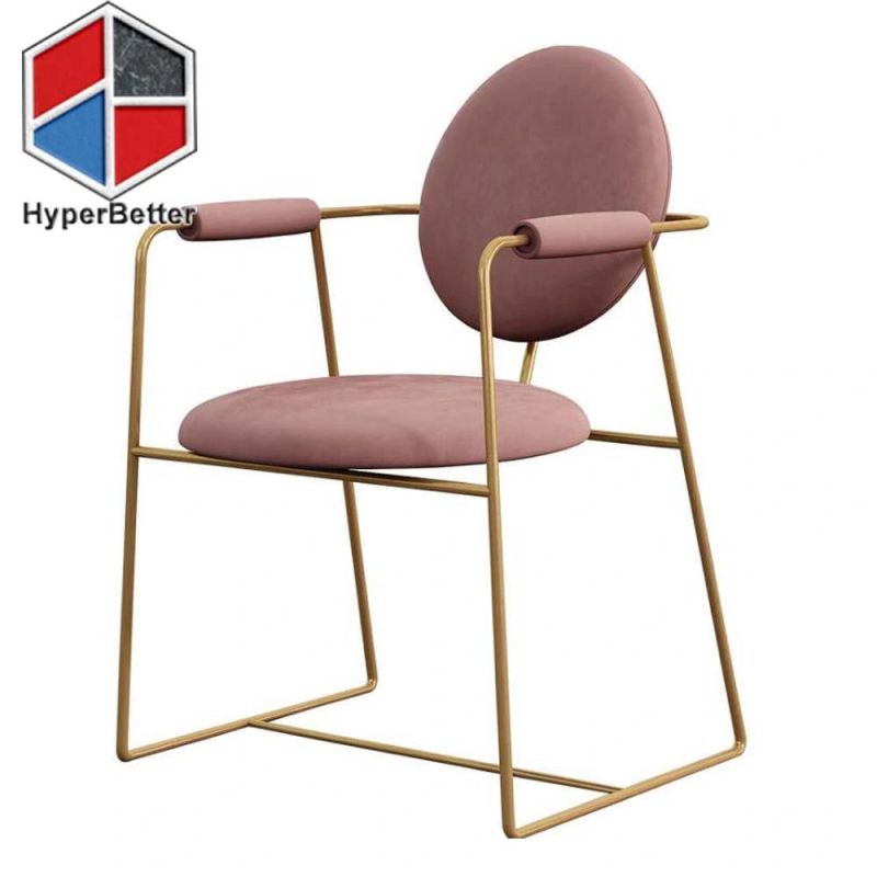 Highly Elastic Sponge Seat Ss Frame Dining Chairs Morden Design Dining Room Chairs