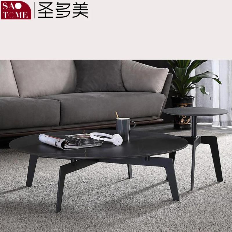 Modern Hotel Home Living Room Furniture Slate Square Coffee Table