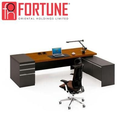 Modern High Quality MFC Office Furniture Desk with Cabinets (FOH-R2216)