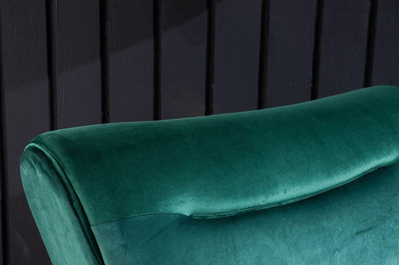 Modern Furniture Popular Hotel Living Room Single Green Velvet Sofa Chair