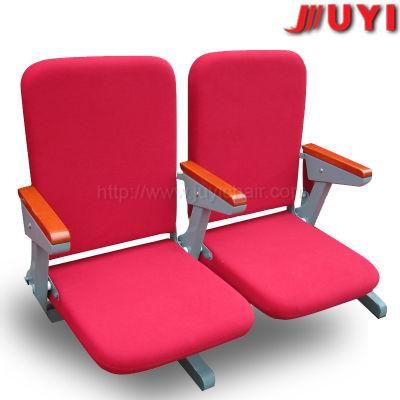 Chinese Maker for Conference Hall Folding Theater Furniture Flame Retardent Fabric Auditorium Upholstered Portable Chair