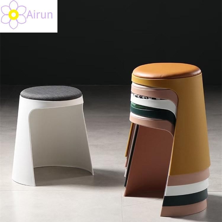 Living Room Furniture Modern Cheap Round Footstool Storage Stool