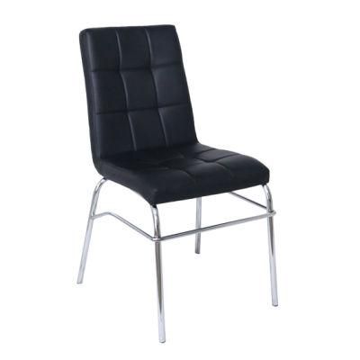 Hot Sale Modern Iron Tube with Chromed Surface Dining Chair