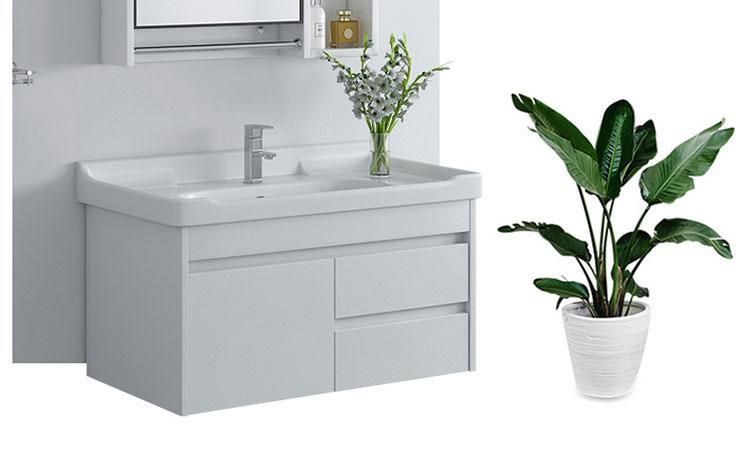 White Color Wall-Hung Type Chinese Used Cabinets Modern Bathroom Vanity