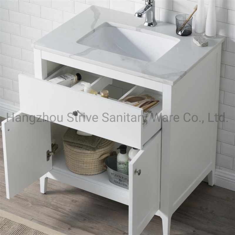 Bathroom Accessories Sanitary Ware Home Bathroom Furniture White Modern Bathroom Vanity Cabinet