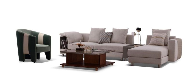 Modern Home Living Room Furniture Fabric Sectional Sofa