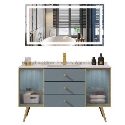 Modern Luxury Melamine Wall-Mounted Bathroom Vanity Rock Plate Wash Basin