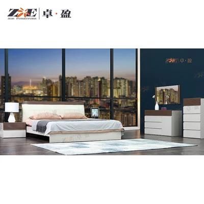 Foshan Factory Modern Wooden Hotel King Bed